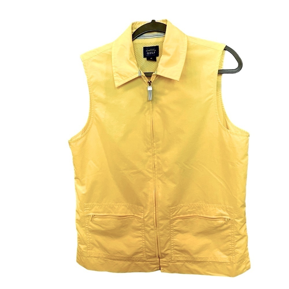 Charter Club Golf Yellow Vest Size 14 - Picture 2 of 10